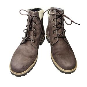 Timberland Women's 6-Inch Premium Waterproof Boots - Dark Brown Nubuck Size 9.5